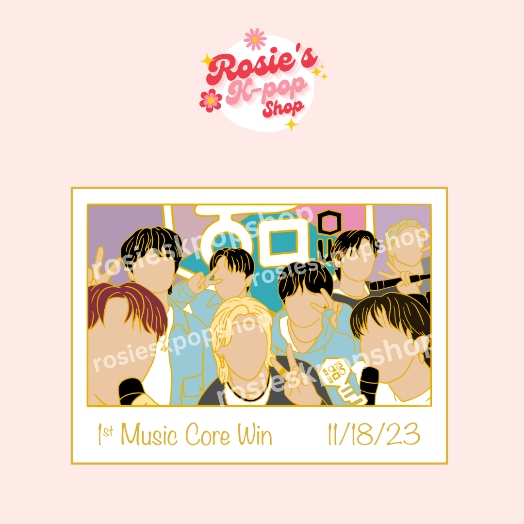 Memories with Stray Kids: 1st Music Core Win Hard Enamel Pin